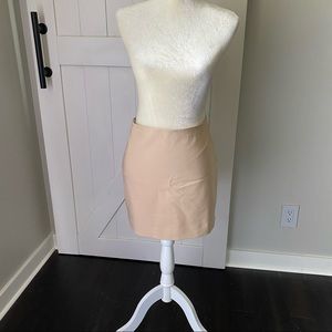 Beige Mini Skirt